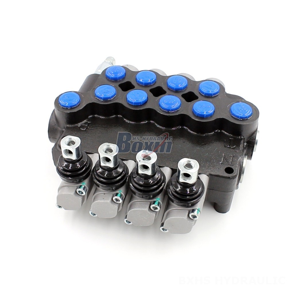 P80-U78-4OT Manual 4 Spool Directional Valve: Reliable Hydraulic Control main image