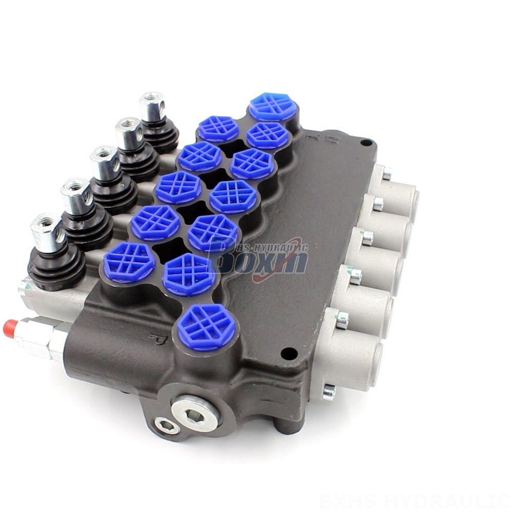 P80F-G34-OT Manual 5 Spool Monoblock Directional Valve main image