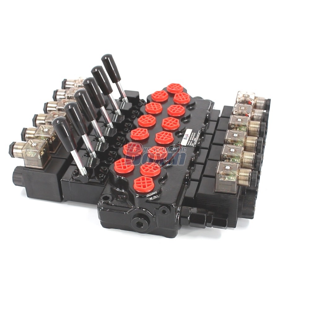 Industrial Grade SD5-PG2 Solenoid 6 Spool Monoblock Directional Valve main image