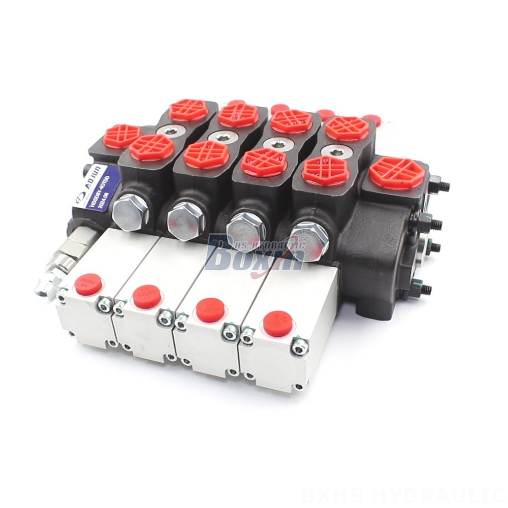 SD8 Hydraulic 4 Spool Sectional Directional Valve - Factory Direct main image